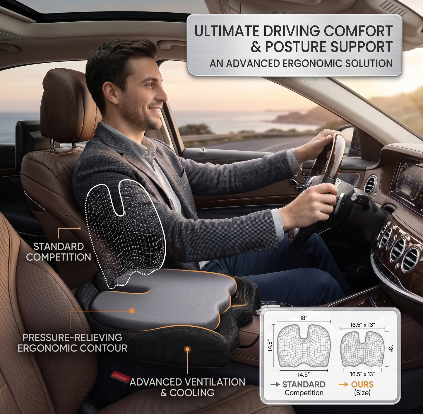 Car seat cushion