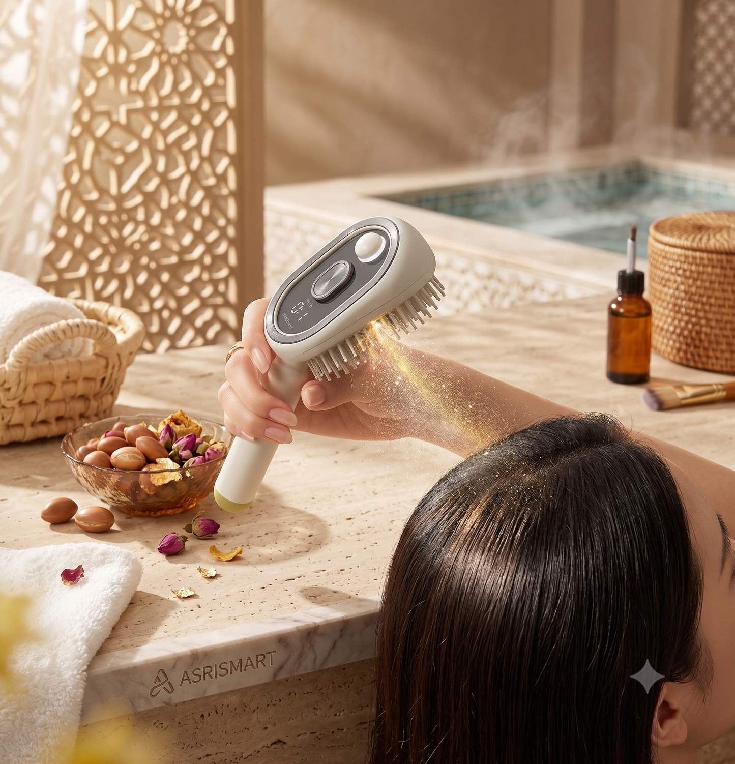 Steam Brush | Rechargeable Detangling Tool with Oil